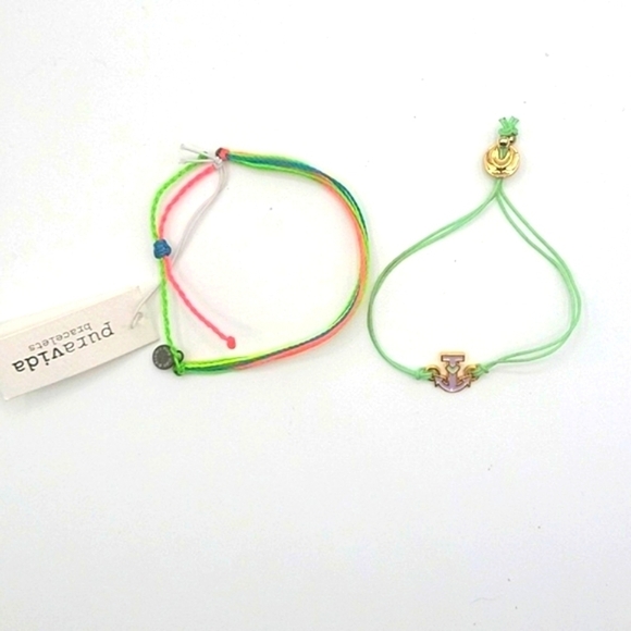 PURA VIDA Bracelets NEW Anchor Charm Vibrant Colors - Picture 4 of 4